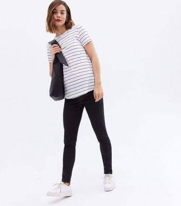 Tall Maternity Black Under Bump Lift 
