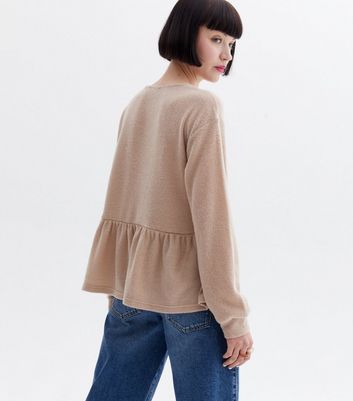 Click to view product details and reviews for Mink Brushed Fine Knit Peplum Top New Look. Click to view product details and reviews for Mink Brushed Fine Knit Peplum Top New Look.