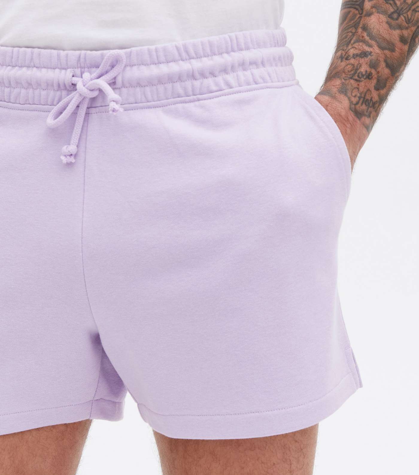 Purple Jersey Short Length Shorts Image 3