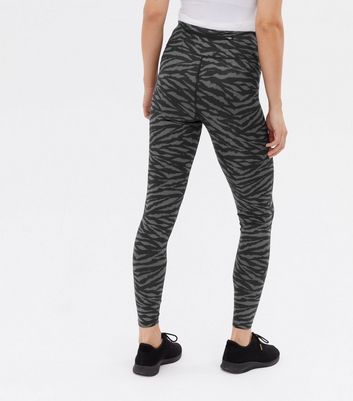 Maternity Black Zebra Print Over Bump 
