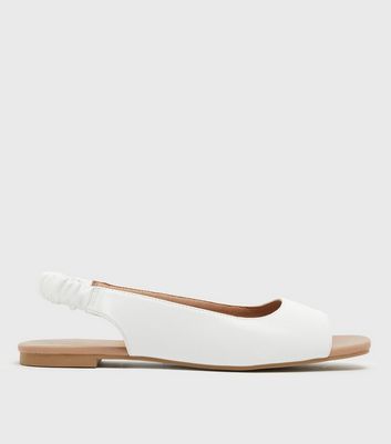 White flat shoes new on sale look