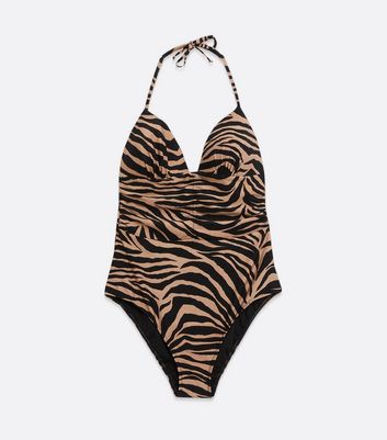 zebra print swimwear