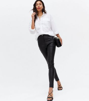new look jeggings black