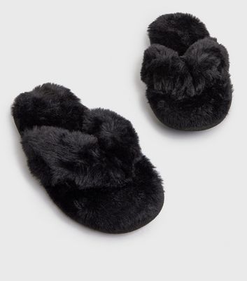 Inc faux fur on sale slippers