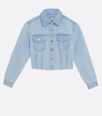 pale blue cropped jacket
