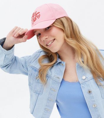 Girls pink sales cap