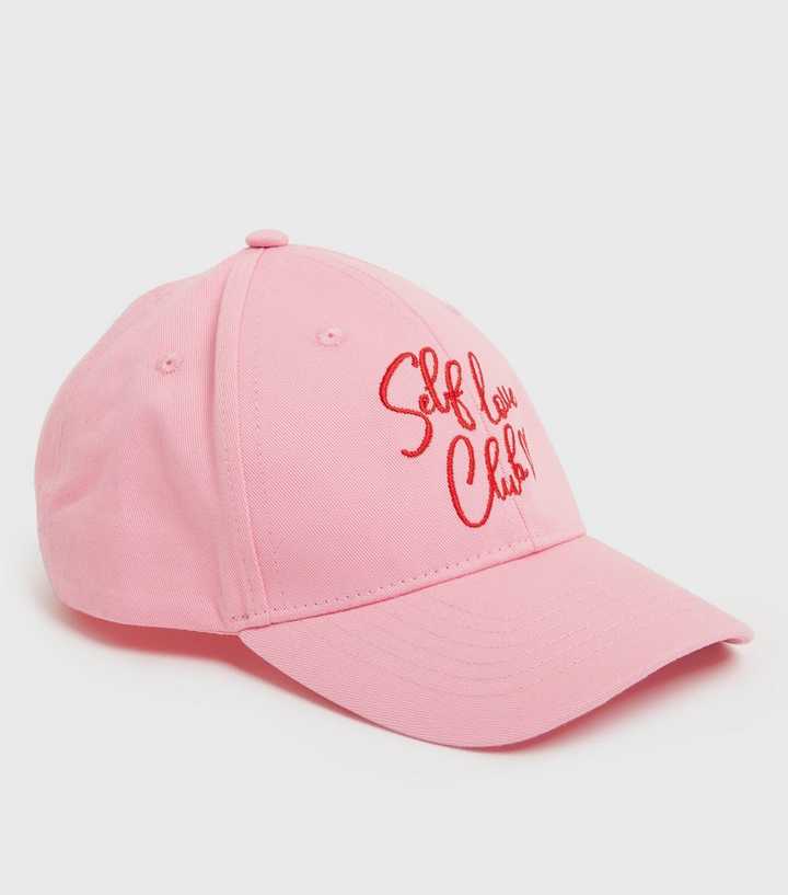 Girls Pink Self Love Club Logo Cap | New Look