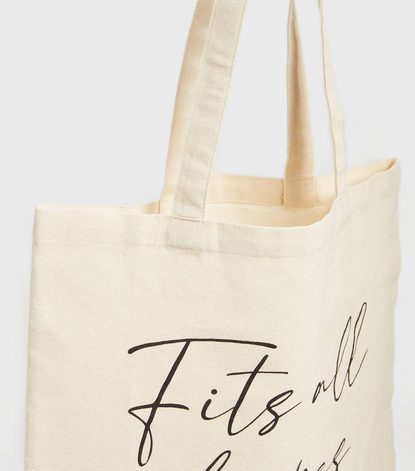 Cream Canvas Fits All Shapes and Sizes Tote Bag Image 4