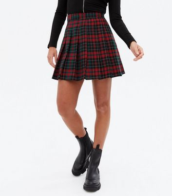 Plaid mini clearance tennis skirt