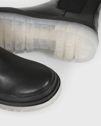 elasticated calf boots