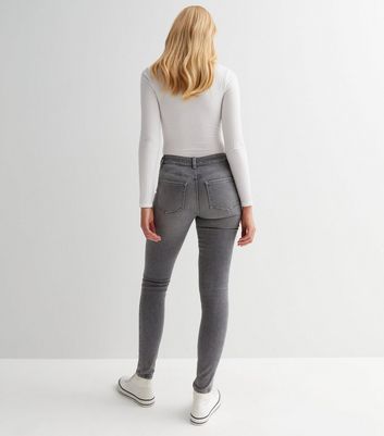 Grey jeans womens sale