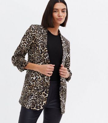 New look leopard clearance blazer