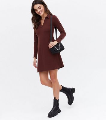 brown polo dress