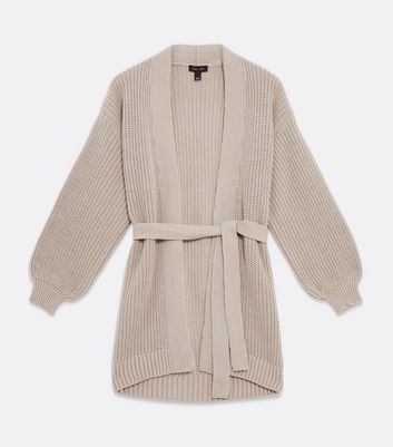 Mink Puff Sleeve Tie Waist Long 