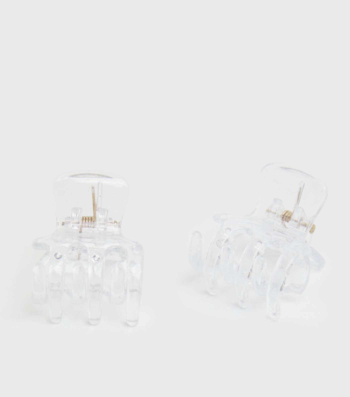 Girls 2 Pack Clear Bulldog Claw Clips Image 2