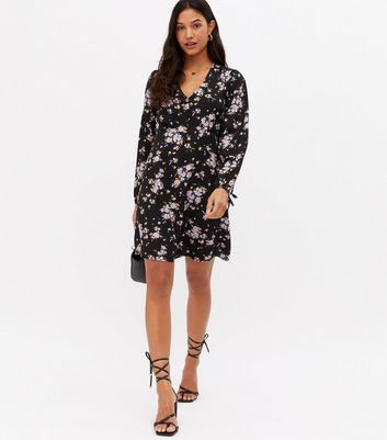 New look clearance black tea dress