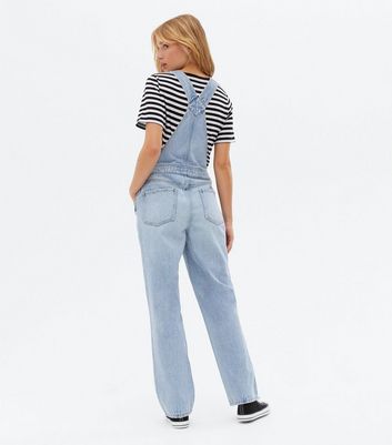 SHEIN SXY Ripped Denim Overalls Without Tank Top | SHEIN