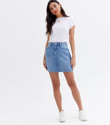 Sportsgirl Women's Light Blue Denim Button Down Mini Casual Skirt - Size 16  NWT | eBay