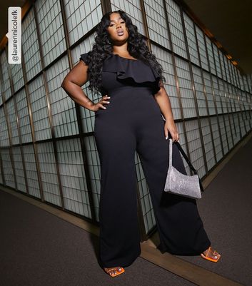 Black jumpsuit curve online