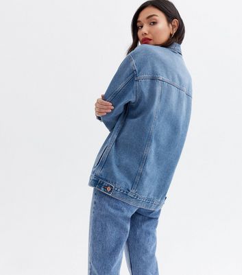 Blue Denim Oversized Jacket | New Look