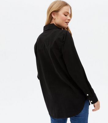 Black denim oversized store shirt