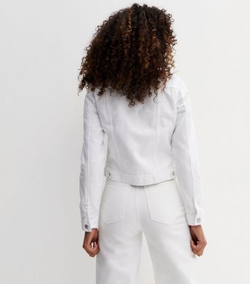 White Denim Jacket New Look