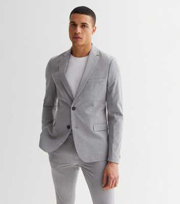 Grey Marl Super Skinny Fit Suit Jacket