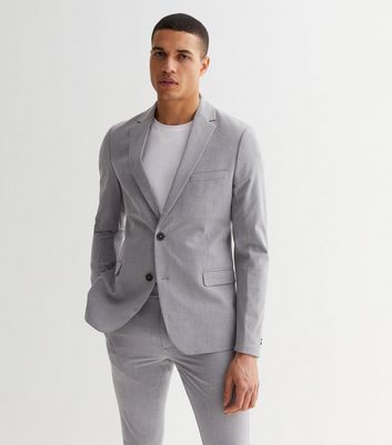 Super skinny hot sale grey suit