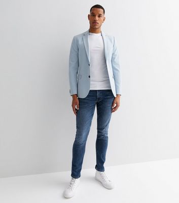 Light grey suit deals jacket with jeans