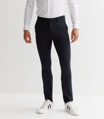 Skinny Fit Suit trousers - Grey/Checked - Men | H&M IN