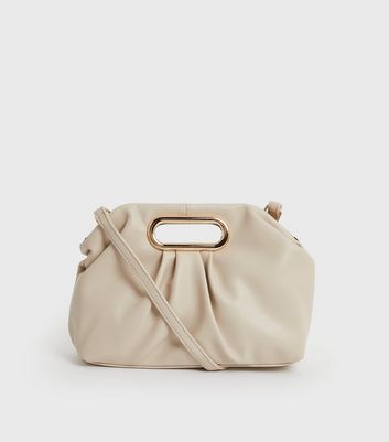 Ruched clutch sale