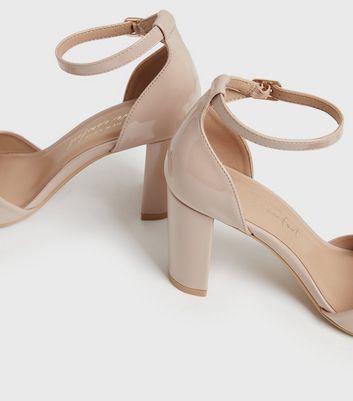 2 inch clearance nude block heels