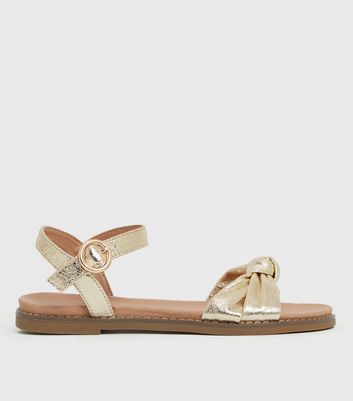 New look 2024 gold sandals