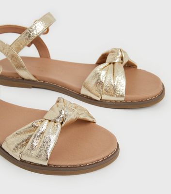 Gold flat hot sale sandals uk