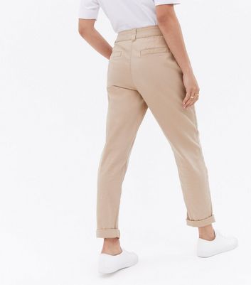 Stylish womens Trousers Cigarette Pant for women Beige Goldskin color