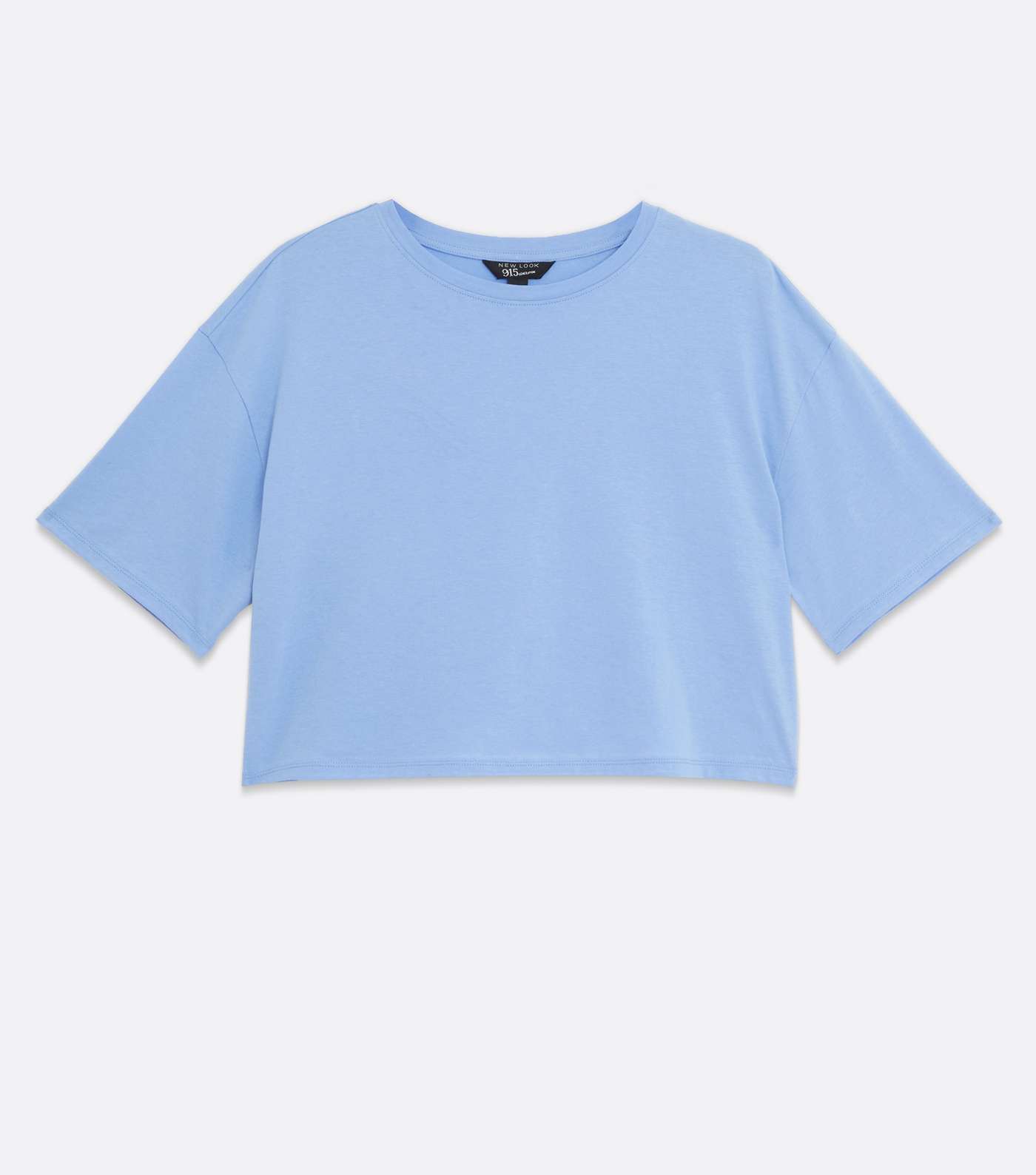 Girls Blue Drop Shoulder Boxy T-Shirt Image 5