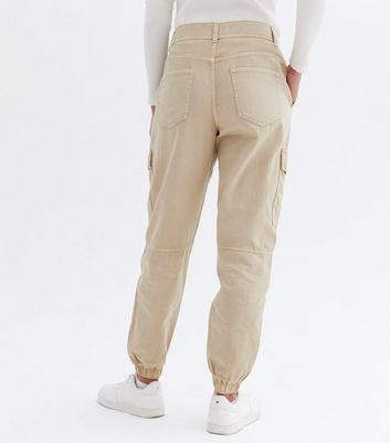 Click to view product details and reviews for Stone Cargo Utility Trousers New Look.