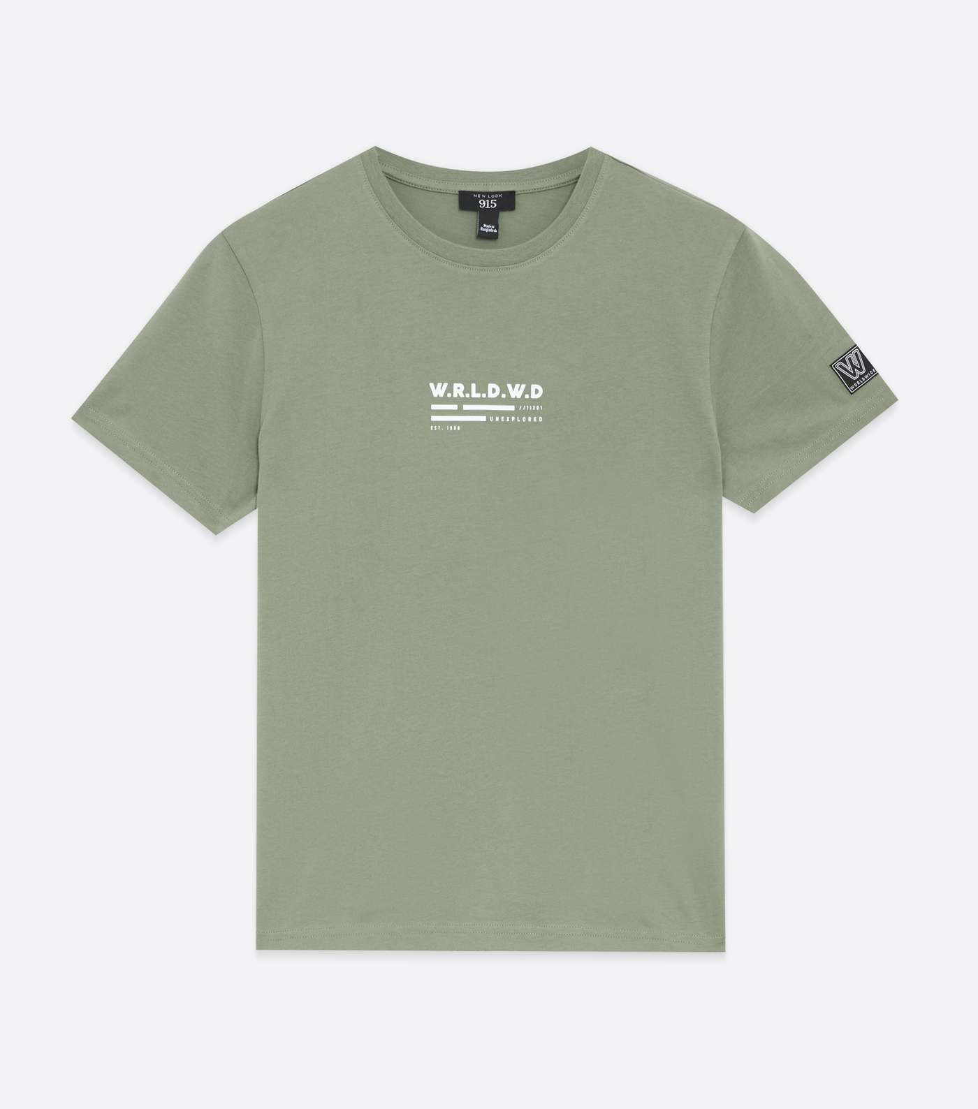 Boys Light Green Worldwide Logo T-Shirt Image 5