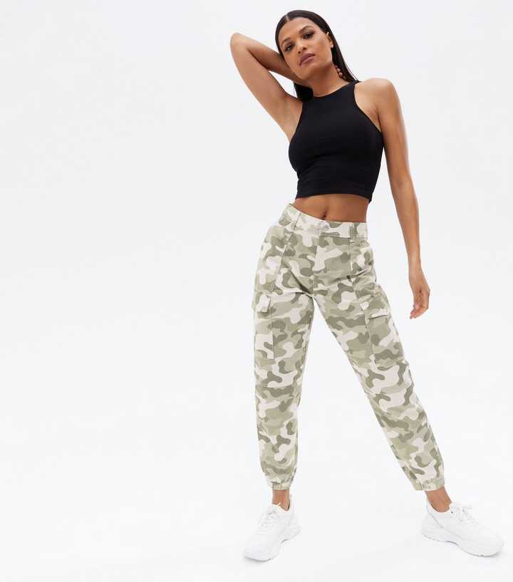 New In Plus Size Camo Cargo Pants For Womens Tight Yoga Pants