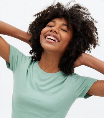 Light green t shirt girl Clearance