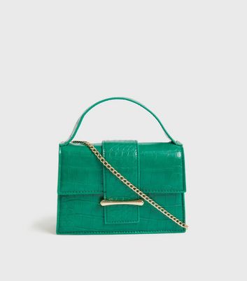 New look green handbag online