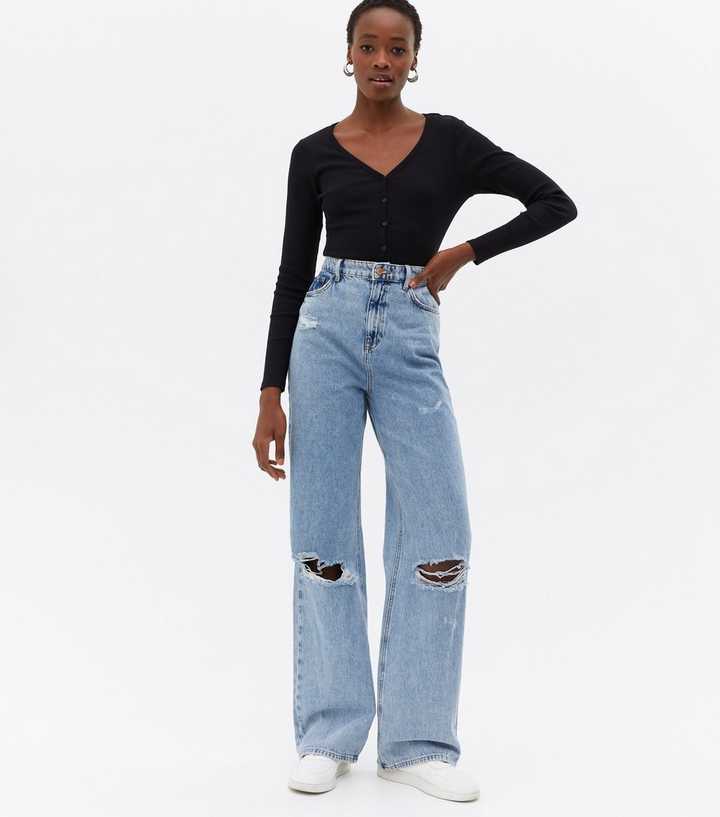https://media2.newlookassets.com/i/newlook/814846540/womens/clothing/jeans/tall-blue-ripped-high-waist-adalae-wide-leg-jeans.jpg?strip=true&qlt=50&w=720