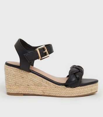 Small Size 32-43 Gold Black Beach Office Elegant High Heels Wedge Sandals  Women Summer 2024 Bright Platform Shoes
