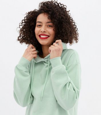 Click to view product details and reviews for Tall Light Green Pocket Front Hoodie New Look.