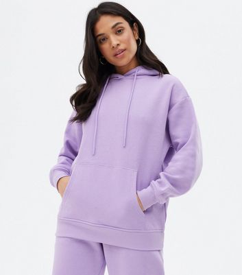 plain light purple hoodie