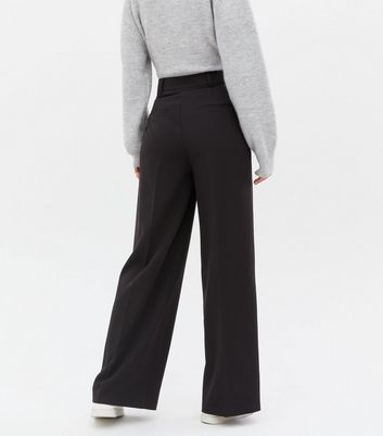Tall Black Wide Leg Trousers | New Look