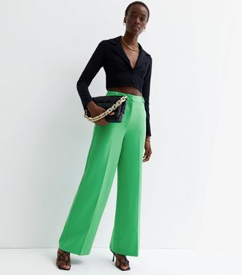SweatyRocks Womens Overlap Waist Seam Front Palazzo Wide Leg Pants High  Waist Long Pant Casual Trouser Tall Black Tall XS at Amazon Womens  Clothing store