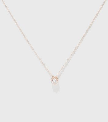 new look rose gold necklace