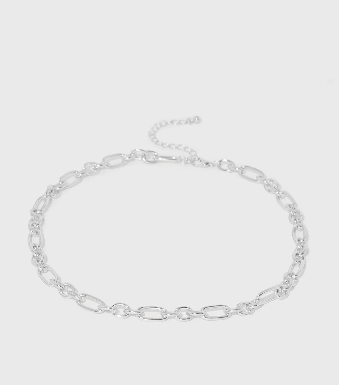 Silver Link Chain Necklace Image 2