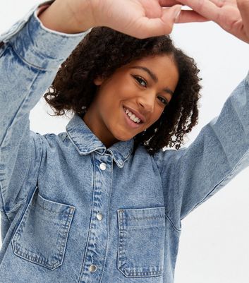 Denim shacket ladies Clearance